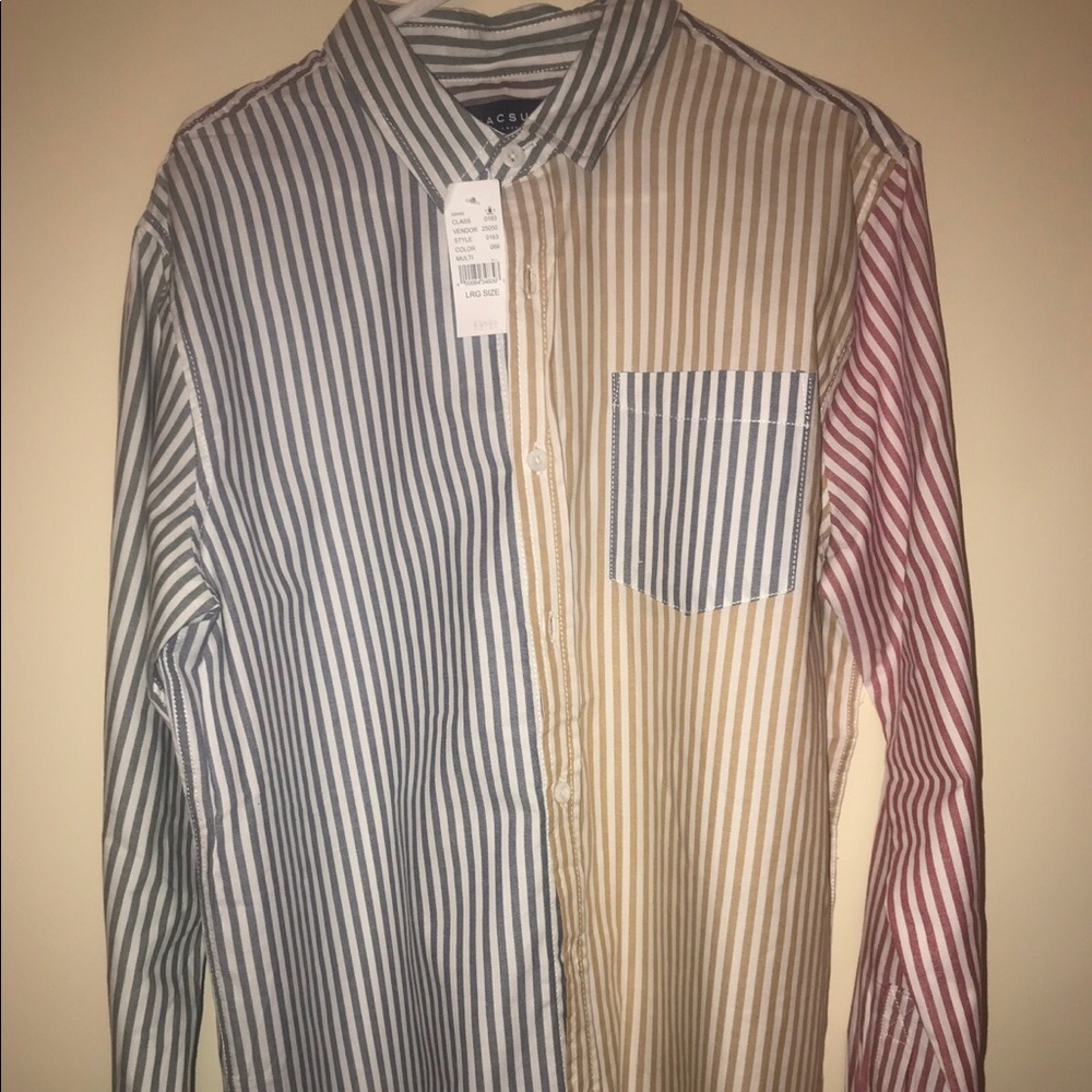 Multicolored Collard Shirt